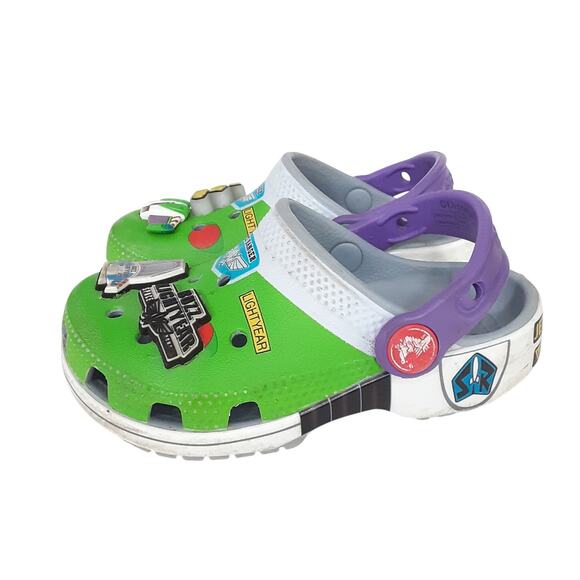 Crocs Disney Toy Story Buzz Lightyear Clogs Slip On Comfort Boys 8 Water Shoes - Picture 3 of 8
